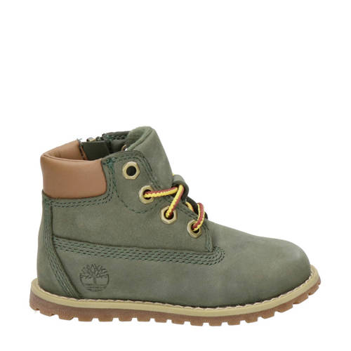 Timberland Pokey Pine nubuck veterboots groen afbeelding