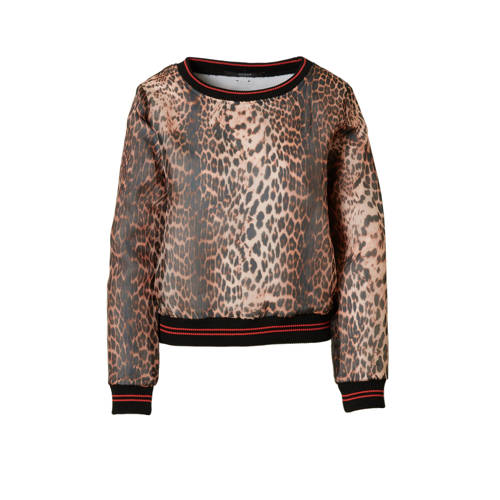 Guess Crystal Sweater In Een Panterprint guess kopen in de aanbieding