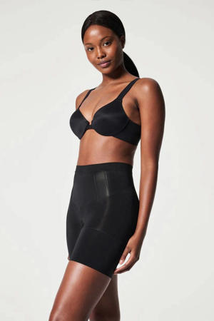 sterk corrigerende Mid-Thigh short zwart