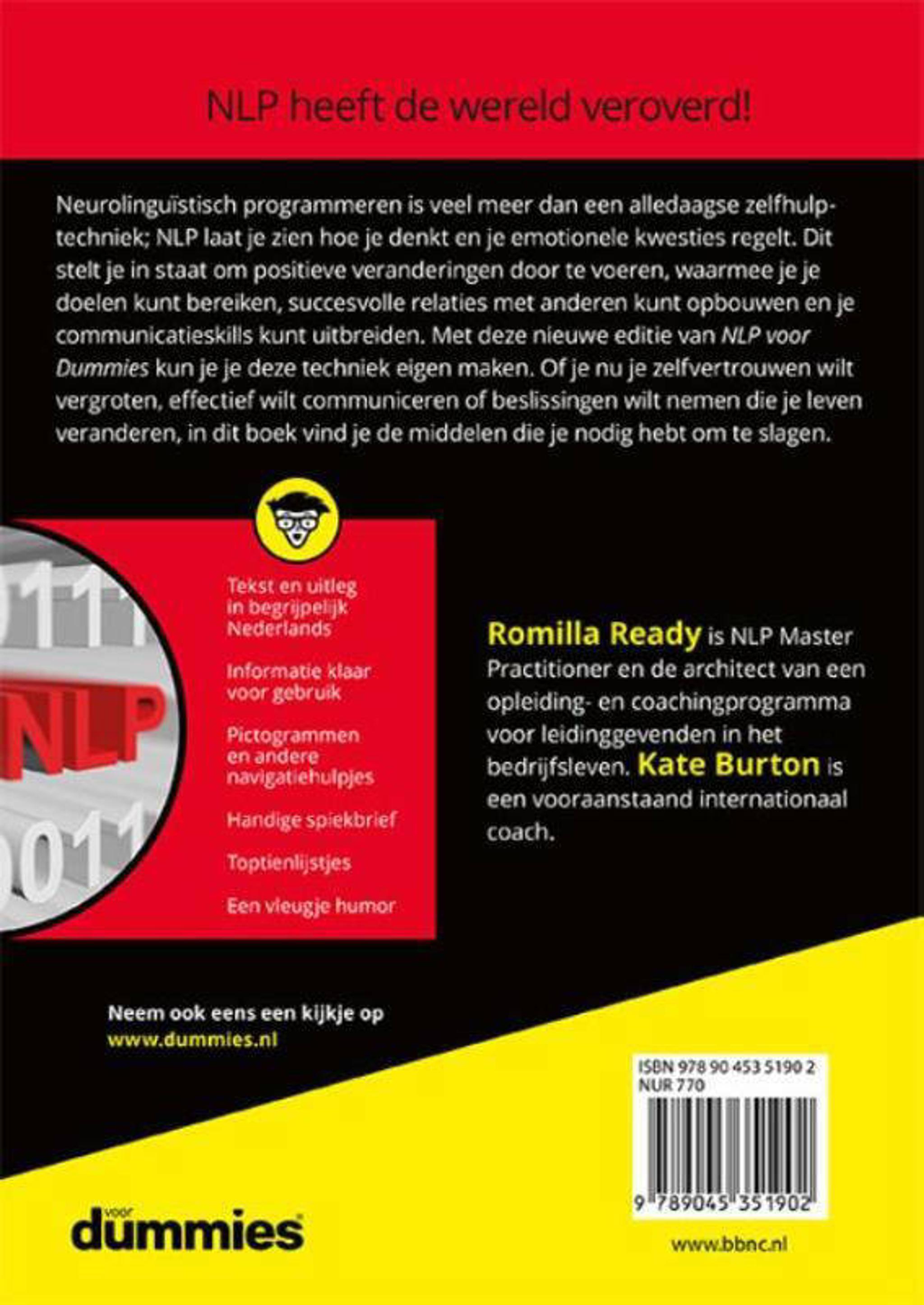 Romilla Ready en Kate Burton Voor Dummies: NLP voor dummies | wehkamp