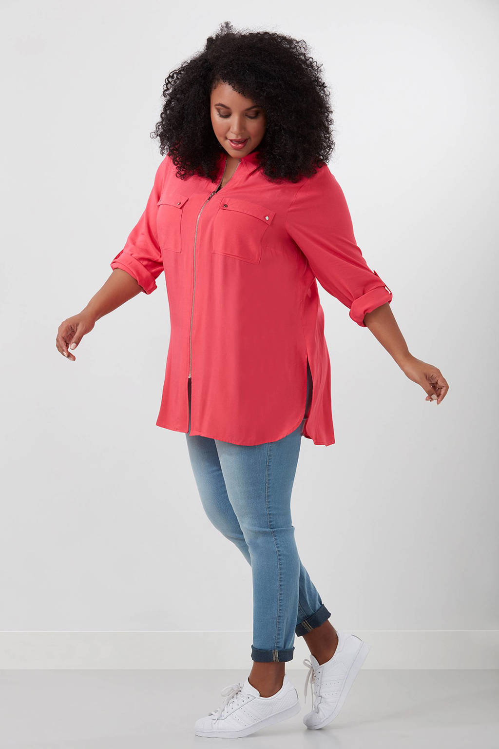 evenwicht spier Beperken MS Mode blouse fuchsia | wehkamp