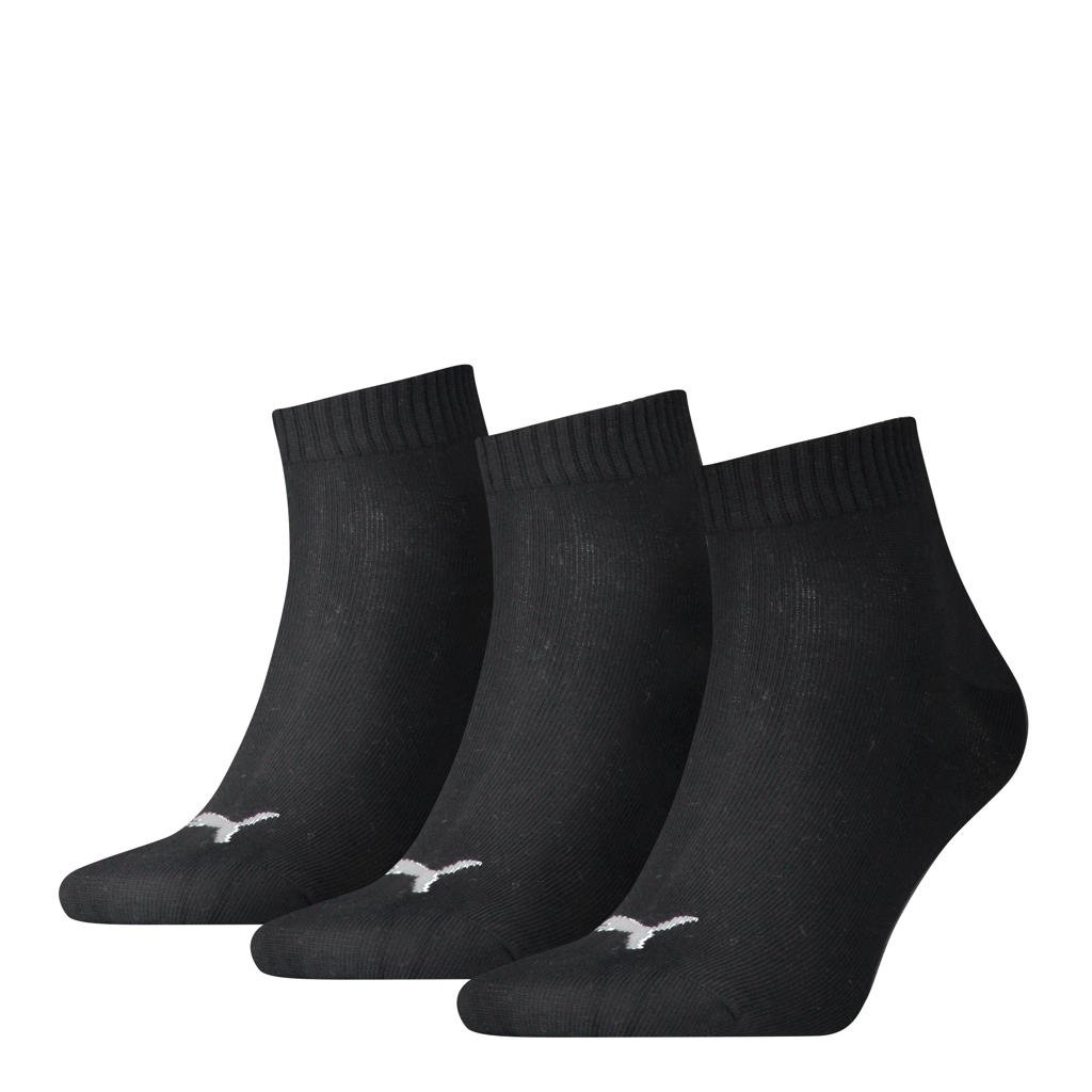 Puma   sokken - set van 3 zwart