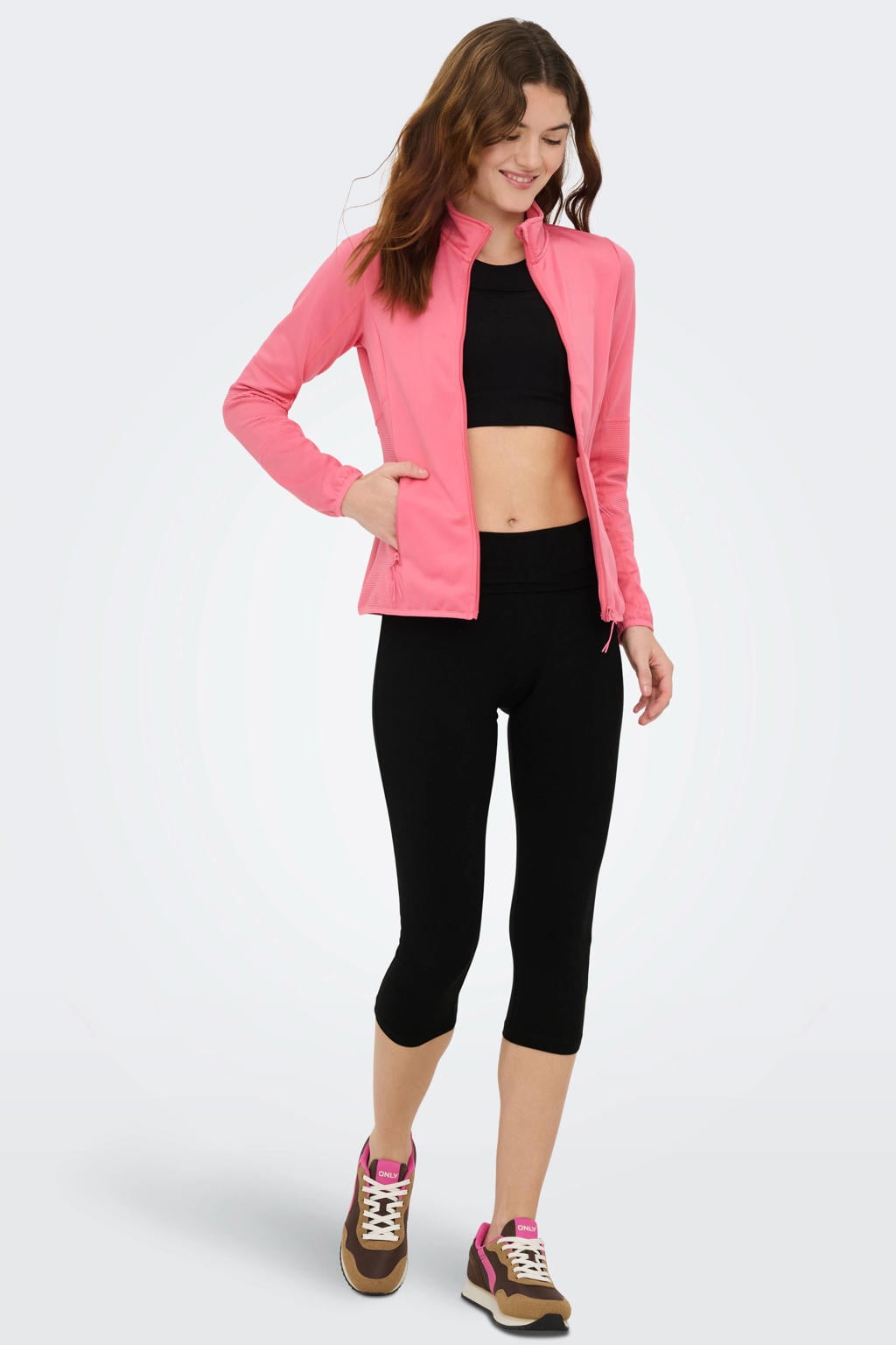ONLY PLAY sportcapri ONPFOLD zwart