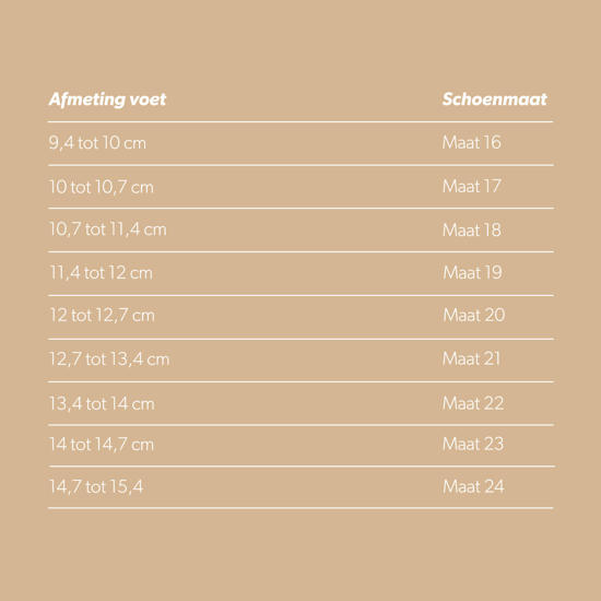 Schoenmaat baby 2025 10 maanden